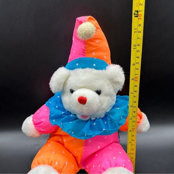 Vintage Teddy Bear Glow in the Dark House of Lloyd 1992 Chuckles the Glow Clown - Picture 9 of 10